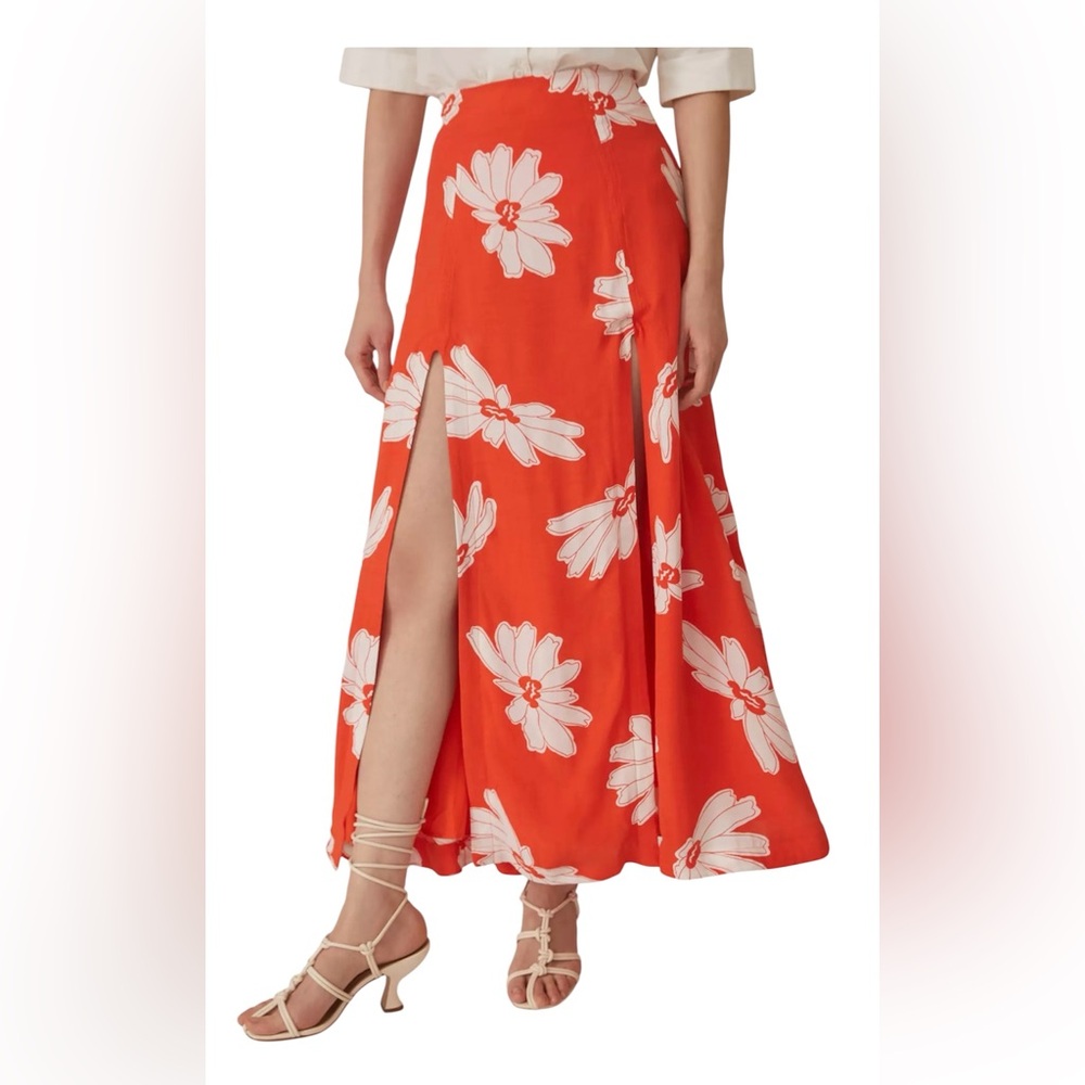 Maeve Floral Midi Skirt |Antropologie size 4